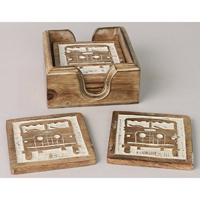 Set Of 6 4x4 Front View Coasters